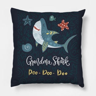 Grandma Shark Doo Doo Doo Pillow