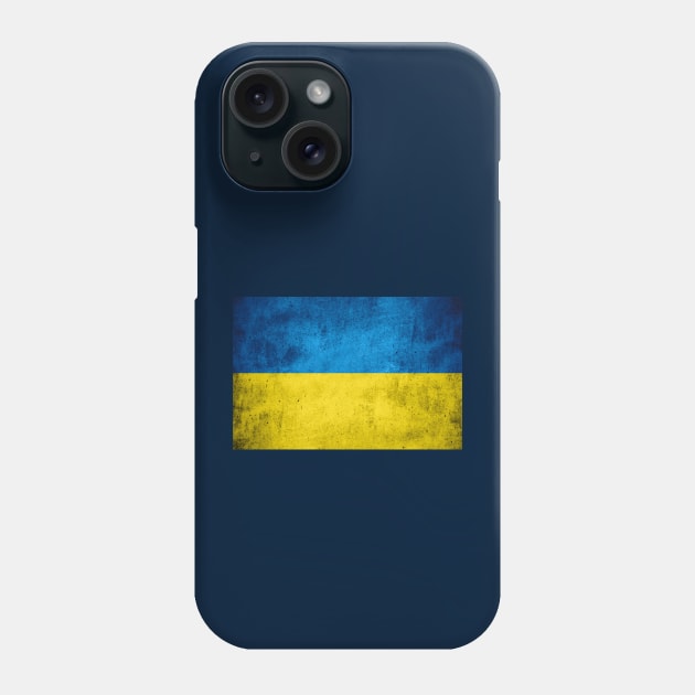 Vintage Ukraine flag, design with main colors of Ukraine Phone Case by g14u