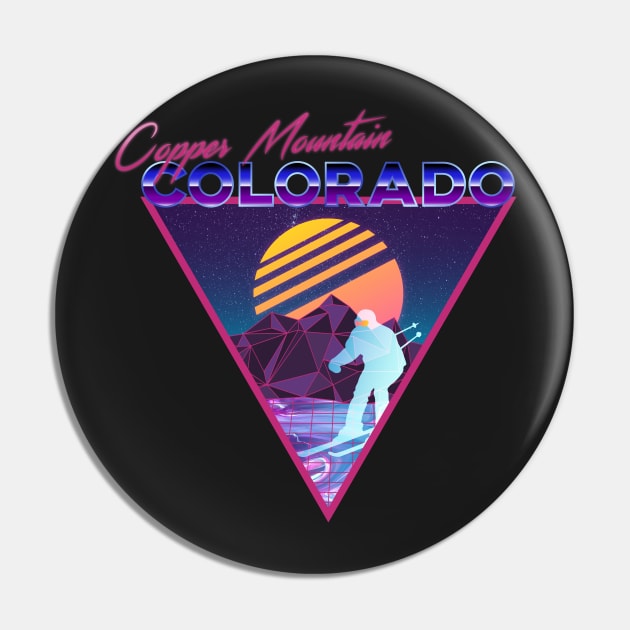 Retro Vaporwave Ski Mountain | Copper Mountain Colorado | Shirts, Stickers, and More! Pin by KlehmInTime