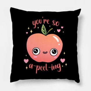 You're so a-peel-ing a funny apple pun Pillow