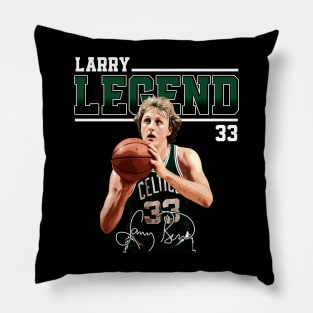 Larry Bird Legend Air Bird Basketball Signature Vintage Retro 80s 90s Bootleg Rap Style Pillow