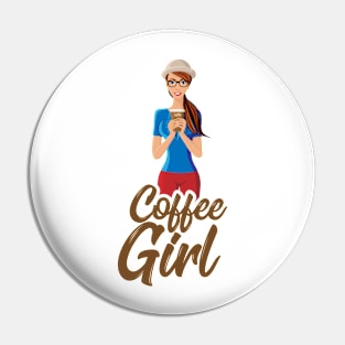 Coffee Girl Pin