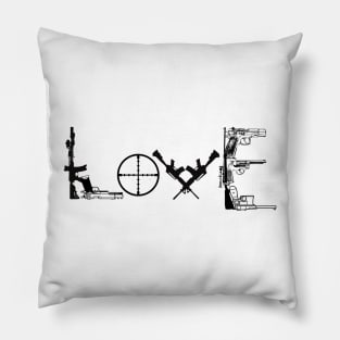 Love and Guns Pillow