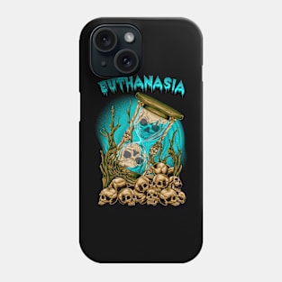 Blue Skull Hourglass Phone Case