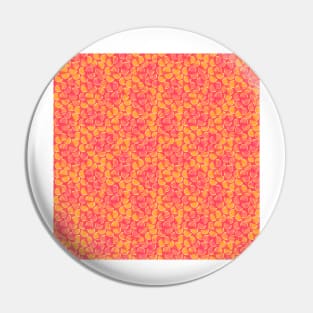 Watermelon Orange Juice | Brilliant Pink and Orange Pattern | Itty Bitty Watermelon Confetti Design Pin