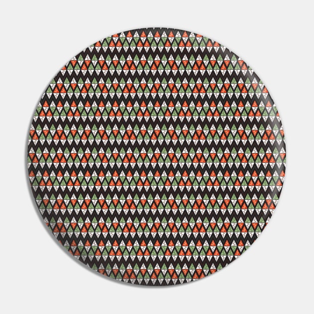 Abstract Christmas Trees: Geometric Holiday Pattern 2 Pin by FlinArt