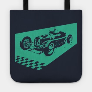 retro racing Tote