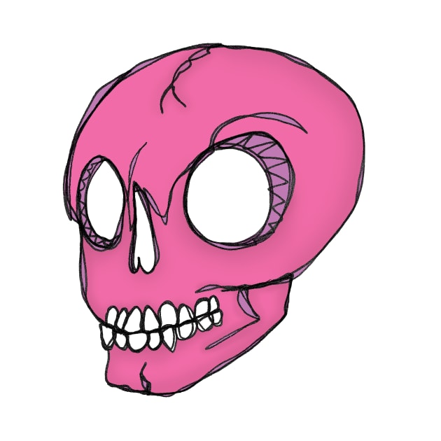 Pink Skull by KandusJohnson