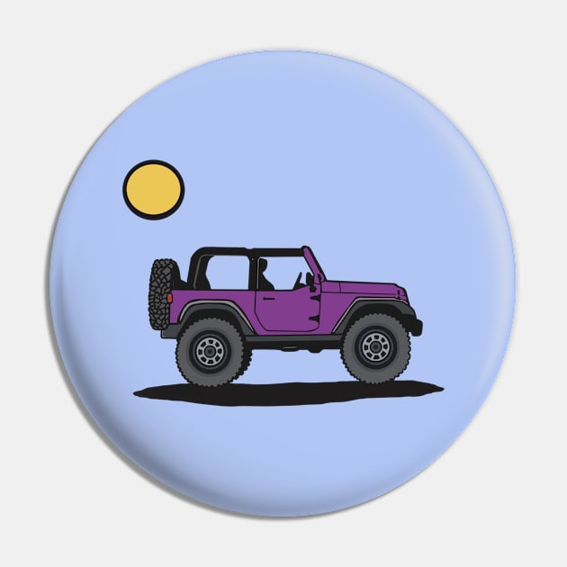 Purple Reign Wrangler with Sun Pin by Trent Tides