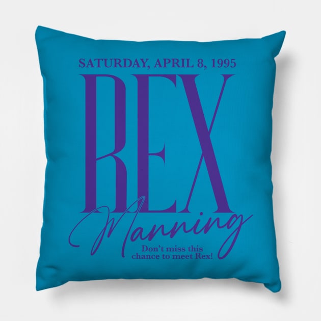 Rex Manning Day Pillow by Super Secret Villain