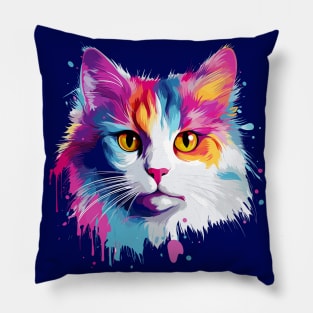 Cute colorful Kitty Pillow