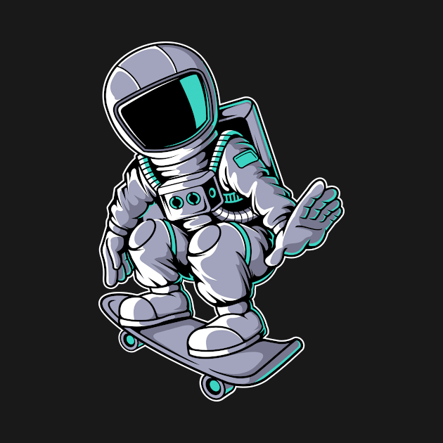 Astronaut Skater by ArtisticParadigms