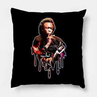 Miles Davis Retro Vintage Pillow