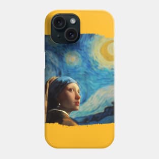 Girl with Starry Night Phone Case