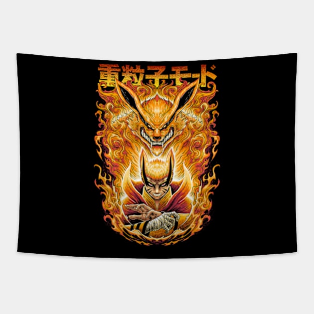 Naruto Brayon Mode Tapestry by Ken Asahvey