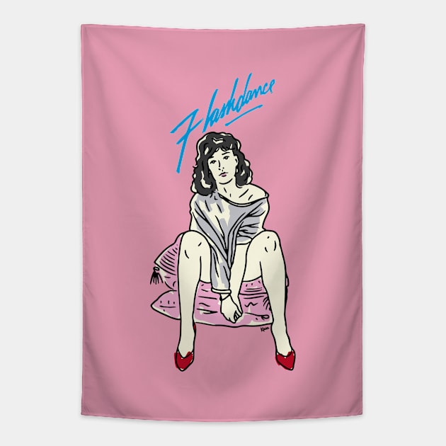 Flashdance Tapestry by KaiaAramayo