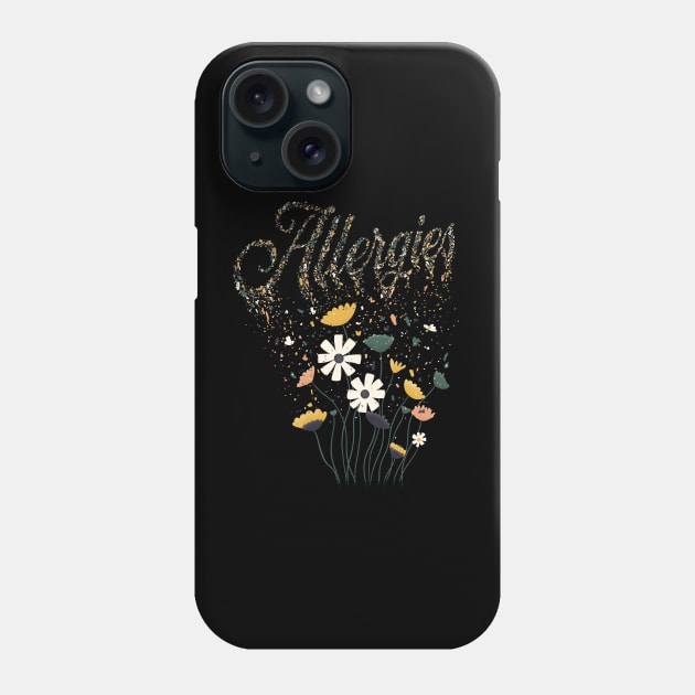 Allergies Phone Case by Zachterrelldraws