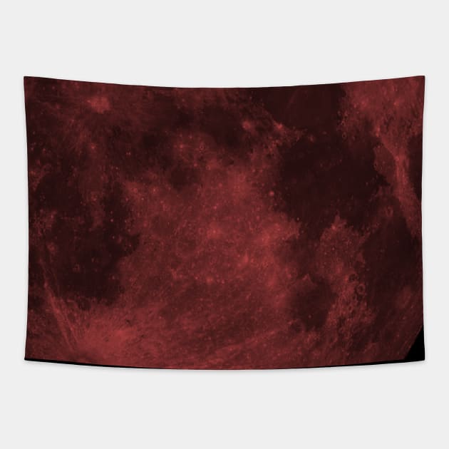 red and black moon Tapestry by InspirationalDesign