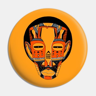 Orangrey African Mask No 3 Pin