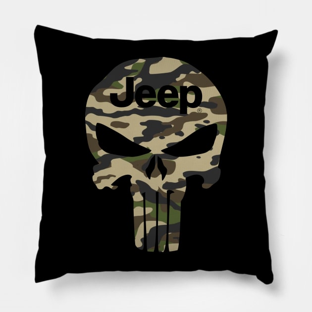 Jeep Army Pillow by Diamond Creative