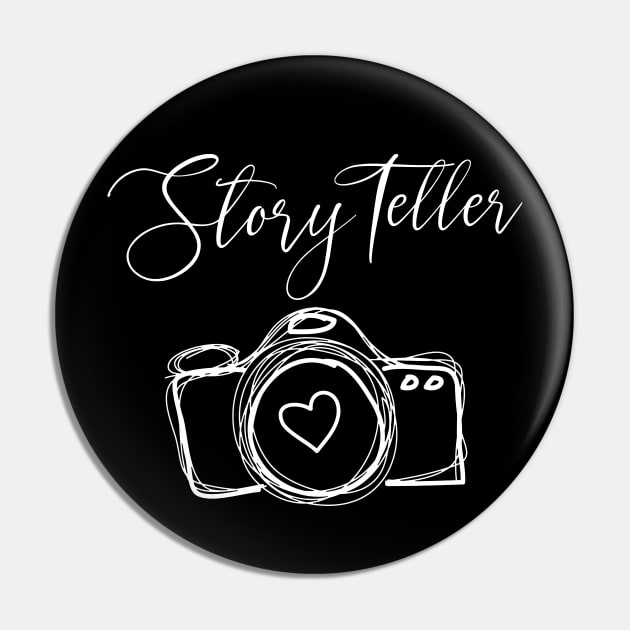 Photographer Gift for Photographer Story Teller Pin by Daphne R. Ellington