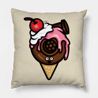 Cutest Turbo - Strawberry/Chocolate Ice Cream Pillow