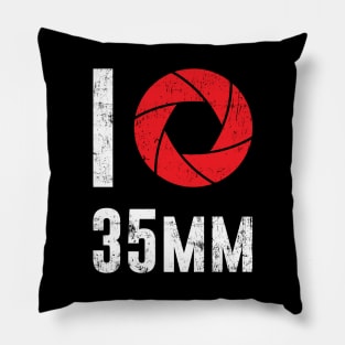 I Love Film Photography - 35mm Retro Camera Hobby Gift Idea Pillow