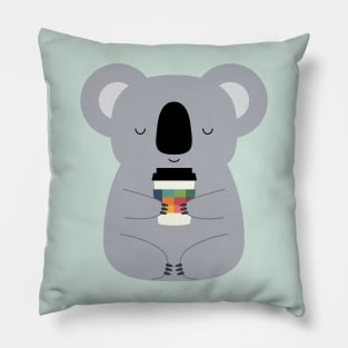 Koala Coffee Time Pillow