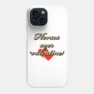 Horses over valentine Phone Case