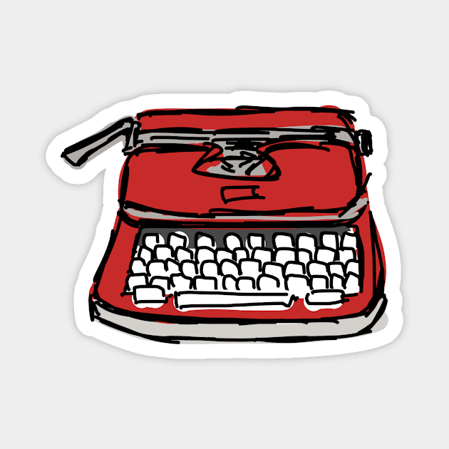 Typewriter Magnet by SpookyMeerkat