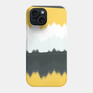 YELLOW GRAY AND WHITE ABSTRACT ART ART WORK COVER Phone Case