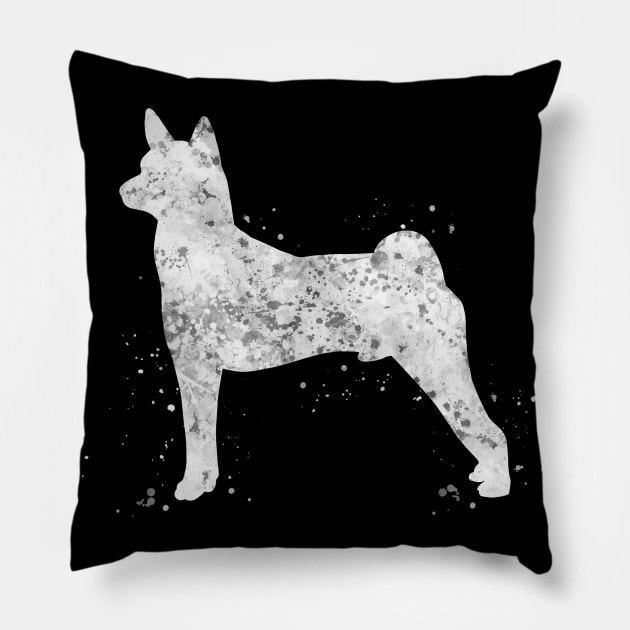 Basenji dog Pillow by Yahya Art