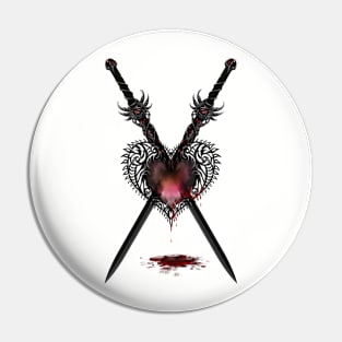 Vicious Heart (Gray) Pin