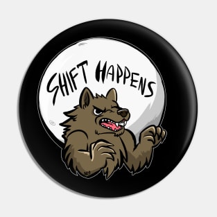 Bad Pun: Werewolf T Shirt Pin