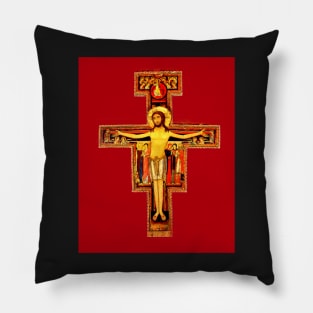 San Damiano Crucifix St Francis of Assisi Pillow