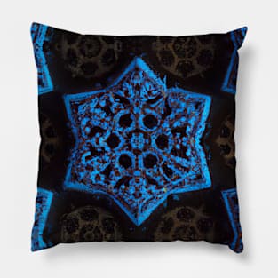 Abstract Ornamental Pattern in Dark Colors Pillow