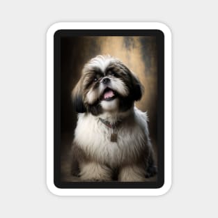 Super Cute Shih Tzu Portrait Magnet