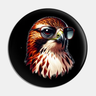 Cool Red Tailed Hawk Pin