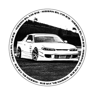 NISSAN SILVIA S15 Black 'N White 4 T-Shirt