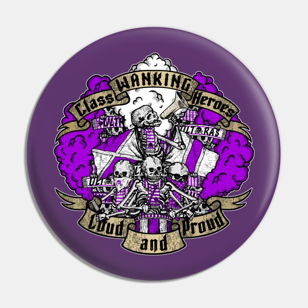 LOUD AND PROUD! (purple and white edition) ULTRAS Pin by boozecruisecrew