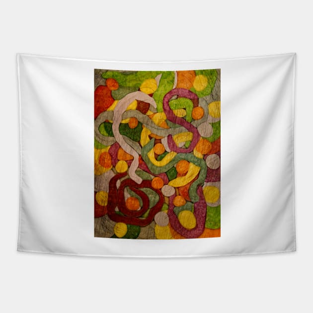 Squiggle Dot Morphology Tapestry by becky-titus