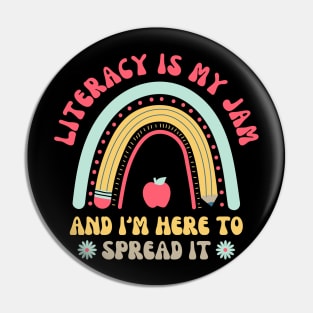 Literacy Is My Jam And I'm Here To Spread It Pin