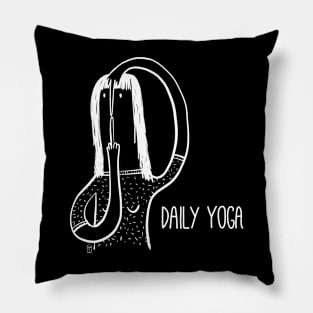 Yoga time [white] Pillow