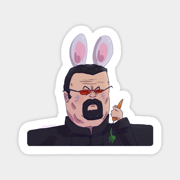 Bunny Seagal (no background) Magnet by alexapdos