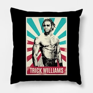 Vintage Retro Trick Williams Wrestling Pillow