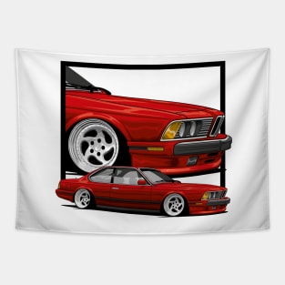 E24 Classic Stance Car, Static for life Tapestry