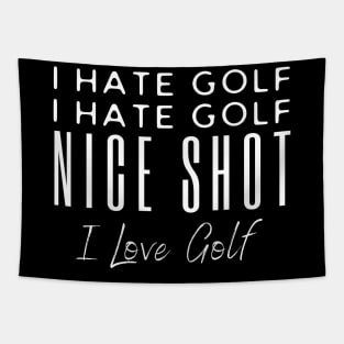 I Hate Golf I hate Golf Nice Shot Tapestry