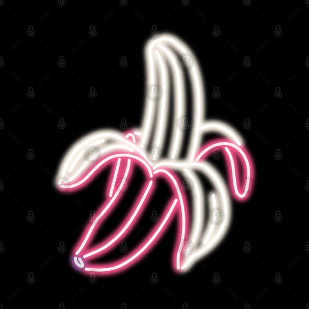 Pink Neon Banana Bar Sign by gkillerb