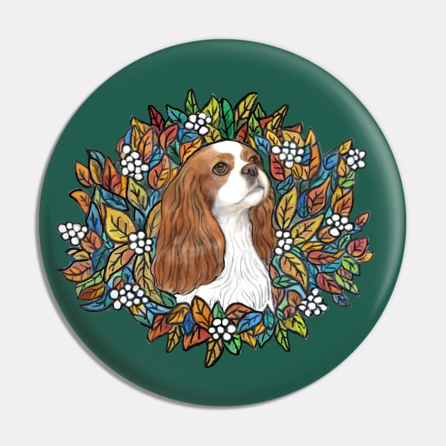 Blenheim Cavalier  King Charles Spaneil in an Autuum Garden (Portrait) Pin by Dogs Galore and More
