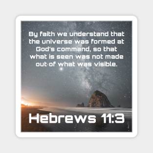 Hebrews 11:3 Magnet